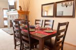 Eat a delicious home cooked meal at the dining room table that seats 6 
